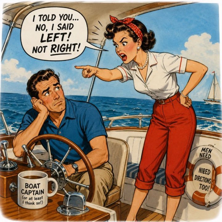 Comical Couple Arguing