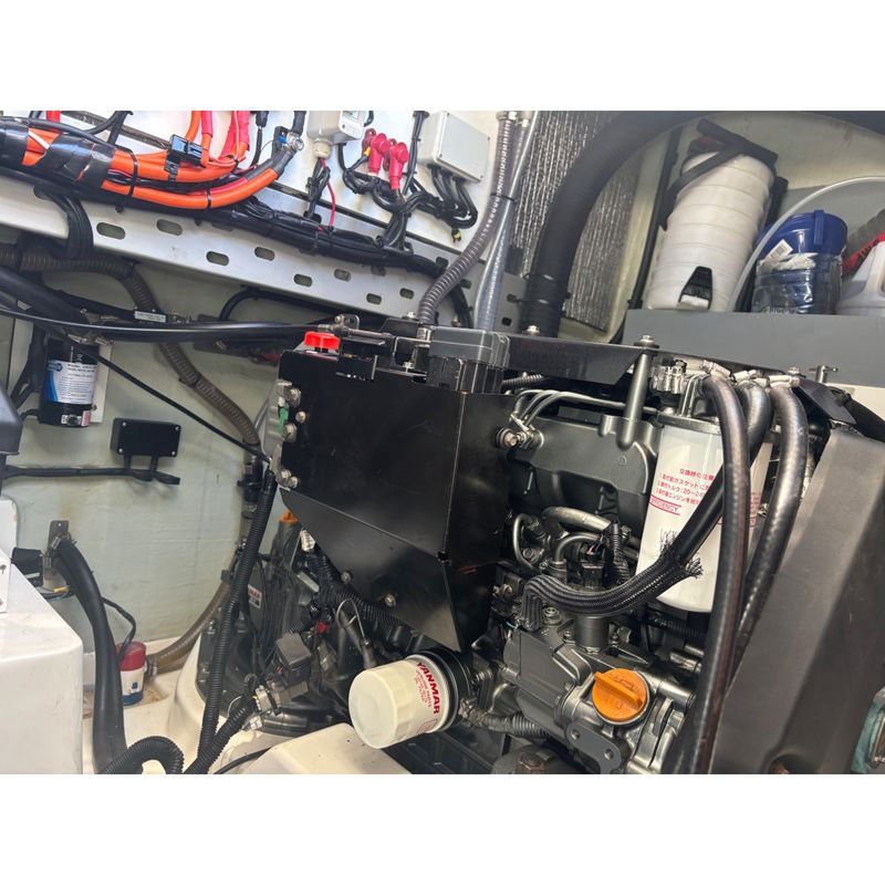 Yanmar 4JH45-C Starboard Engine installed