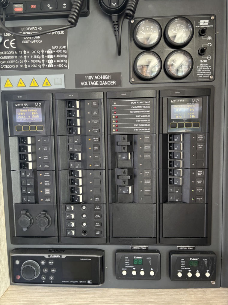 Leopard 45 Electrical Panel got a facelift