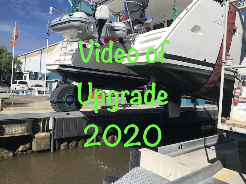 Catamaran haulout